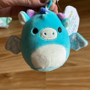 🐲Squishmallows Tatiana the Dragon Clip NWT